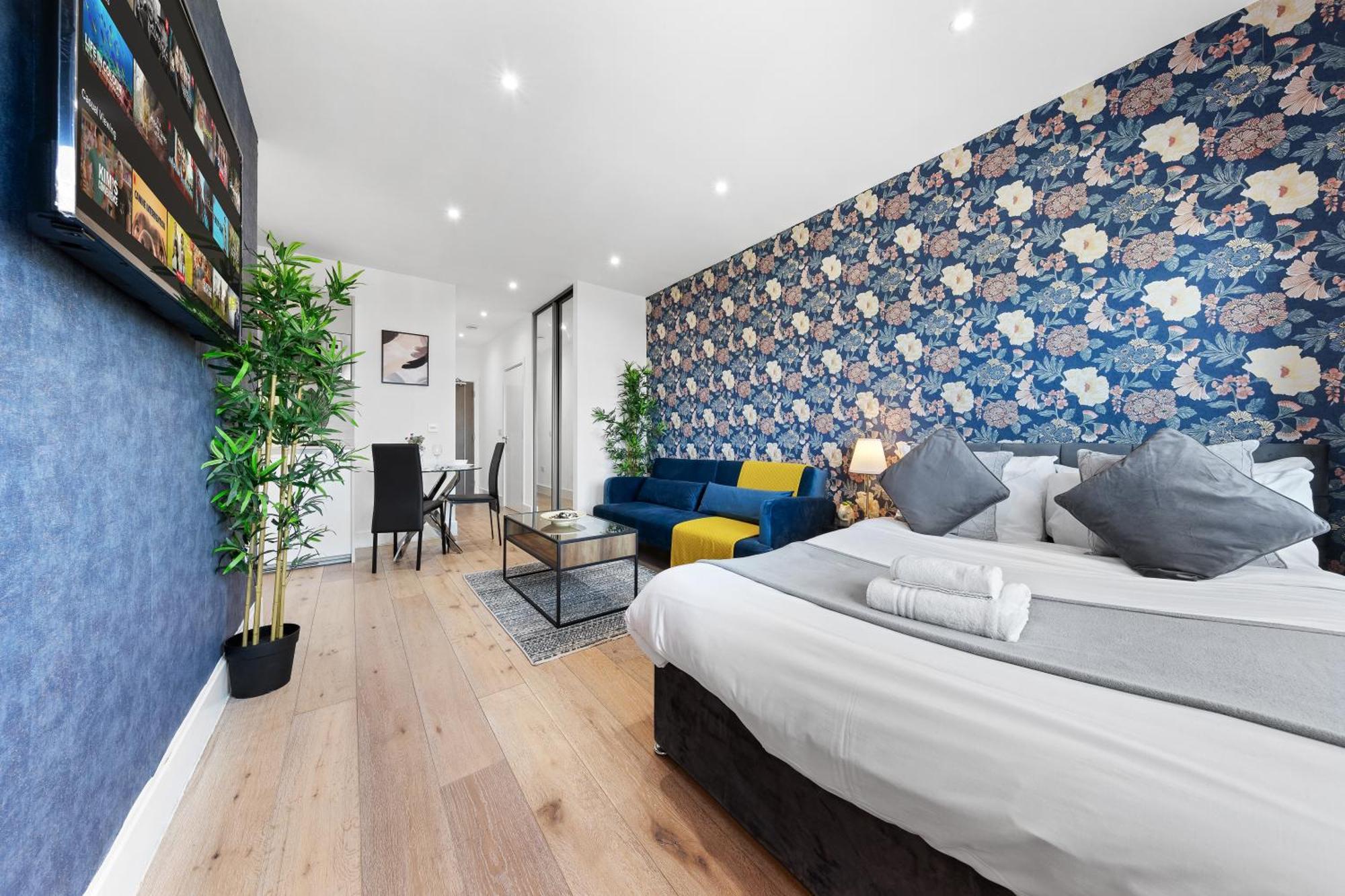 Modern One Bedroom Flat - Sleeps 5 -Near Heathrow - London Ub3 Экстерьер фото